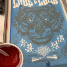 Load image into Gallery viewer, LOVE + LUCK YEAR OF THE TIGER : 19x25 SCREENPRINT