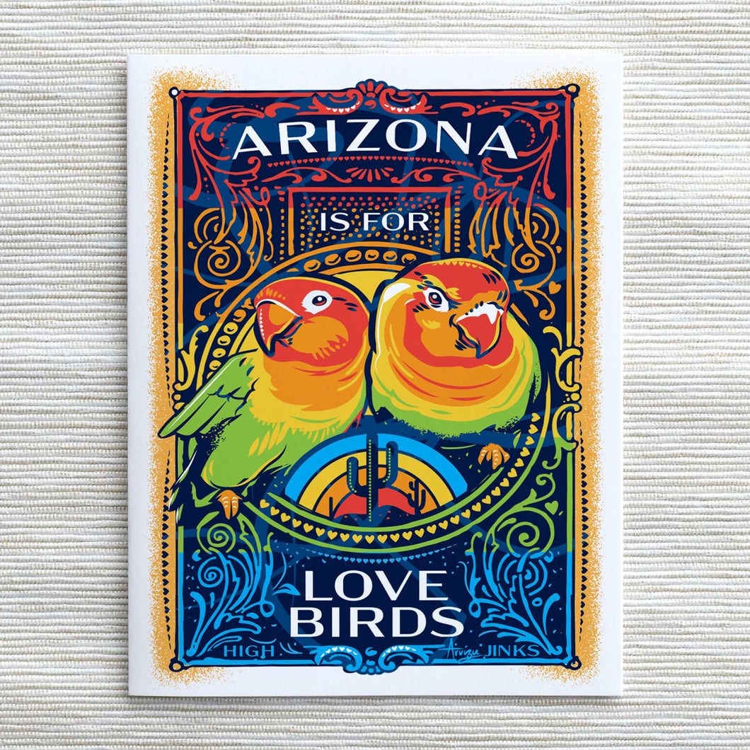 Arizona is for Lovebirds : Greeting Card