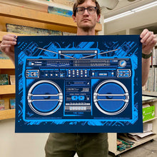 Load image into Gallery viewer, Crown Boombox : 19x25&quot; Screenprint
