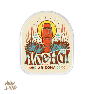 Aloe-ha Tiki : 3" Vinyl Sticker