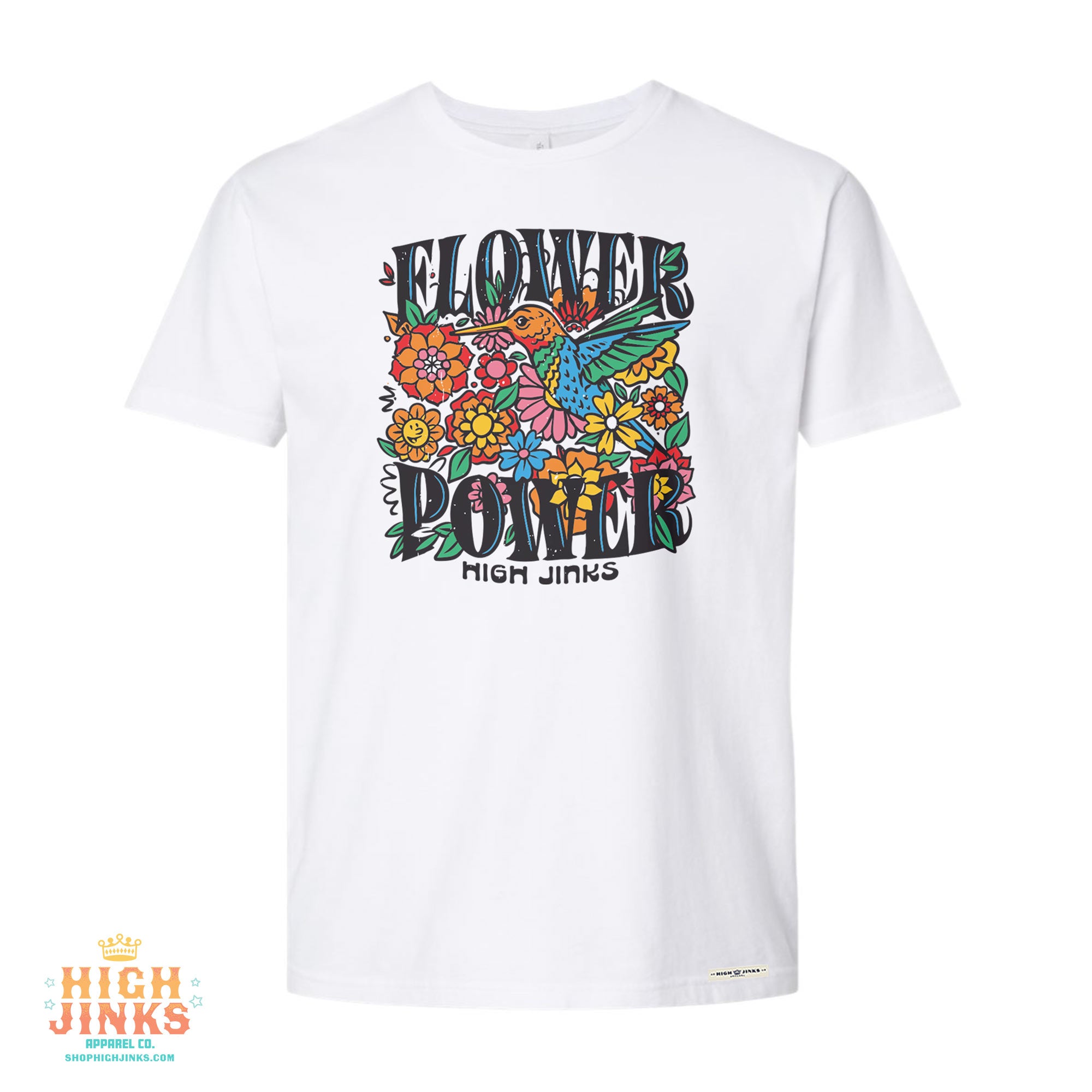 Flower Power Crew Neck T-Shirt