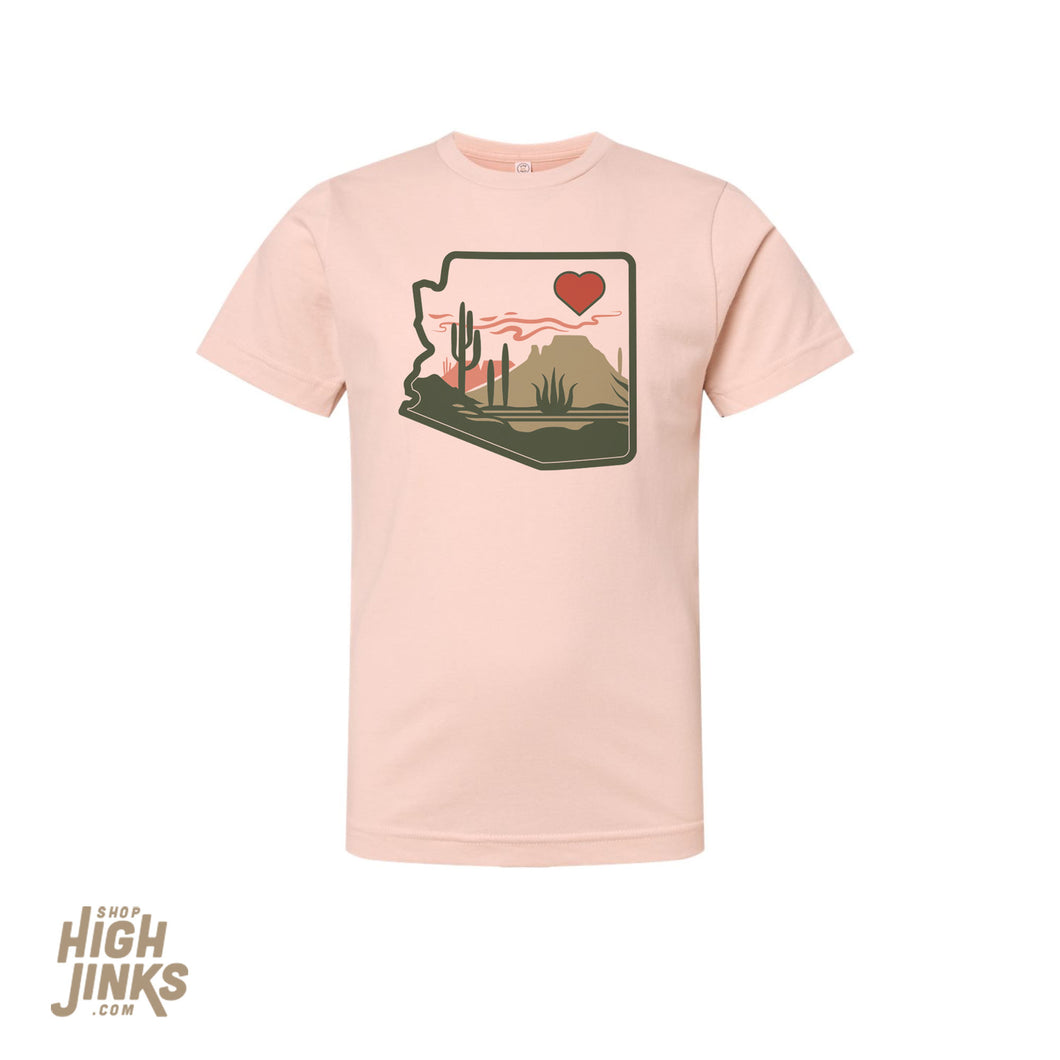 The Heart of the Desert : Kid's Unisex Soft Blend T-Shirt