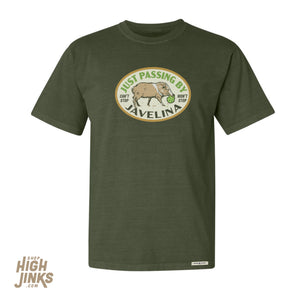 Just Passing By Javelina : Adult's Crew Neck T-Shirt