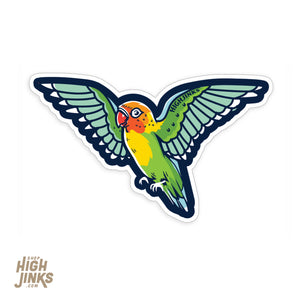 Lovebird : 3.25" Vinyl Sticker