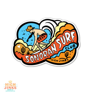 Sonoran Surf Club  : 3" Vinyl Sticker