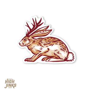 Elusive Jackalope : 3" Vinyl Sticker