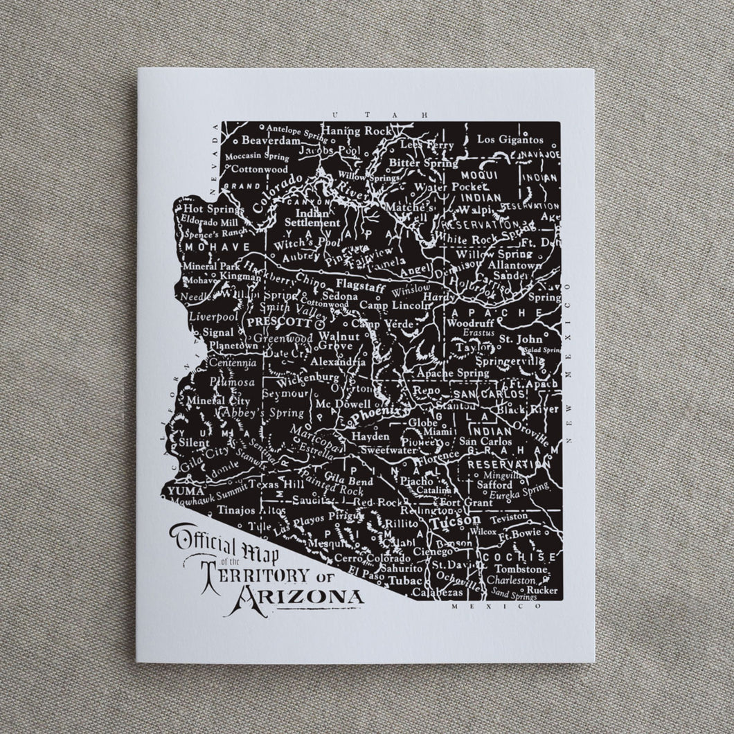 Arizona Territory : Letterpress Card