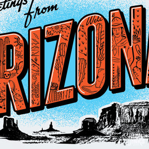 Arizona Big Letter : 8x10 Archival Print