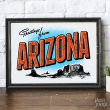 Load image into Gallery viewer, Arizona Big Letter : 8x10 Archival Print
