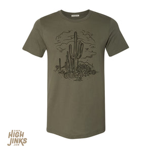 Sketchy Desert: Adult's Crew Neck T-Shirt