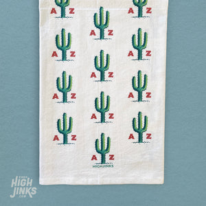 AZ Cactus Pattern : Tea Towel