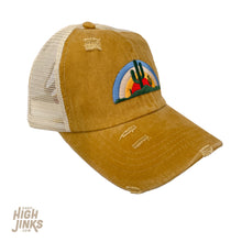 Load image into Gallery viewer, Desert Sun Rays : Ponytail Trucker Hat
