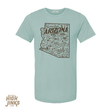 Load image into Gallery viewer, Arizona Icons Map : Crew Neck T-Shirt
