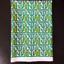 Load image into Gallery viewer, Mid Century Modern Cactus Block : Tea Towel
