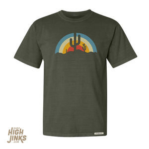 Desert Sun Rays: Adult's Crew Neck T-Shirt