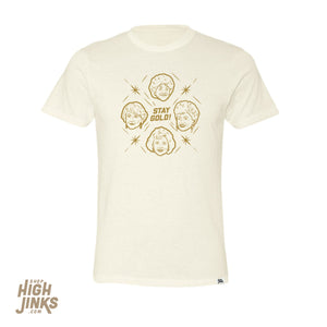Stay Golden : Crew Neck T-Shirt
