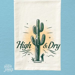 High and Dry Cactus : Tea Towel