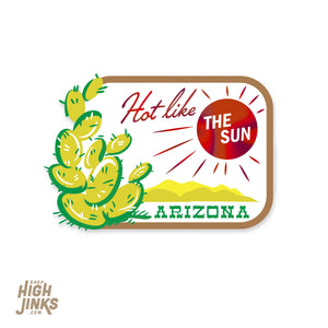 Hot Like the Sun Arizona : 3" Mirror Detail Vinyl Sticker