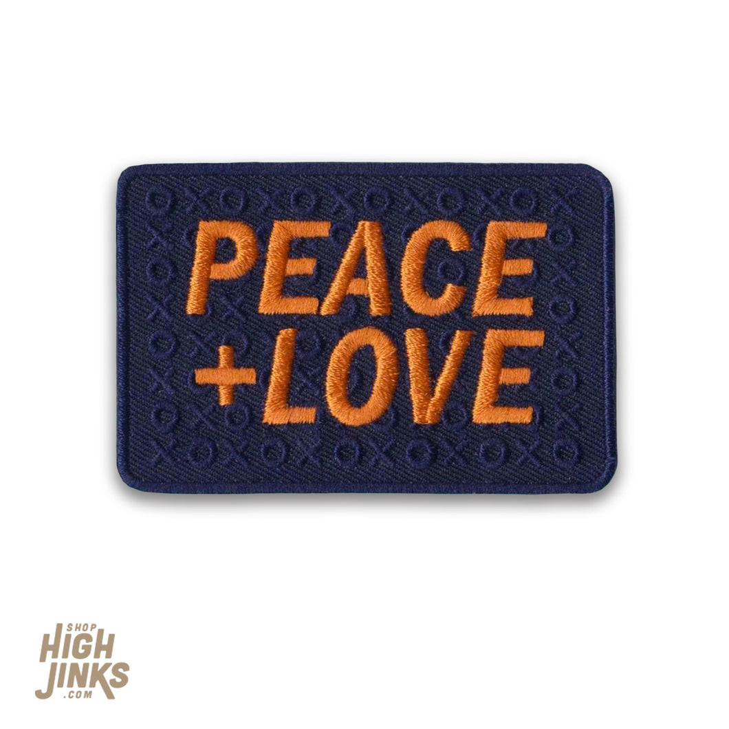 Peace + Love : Embroidered Patch