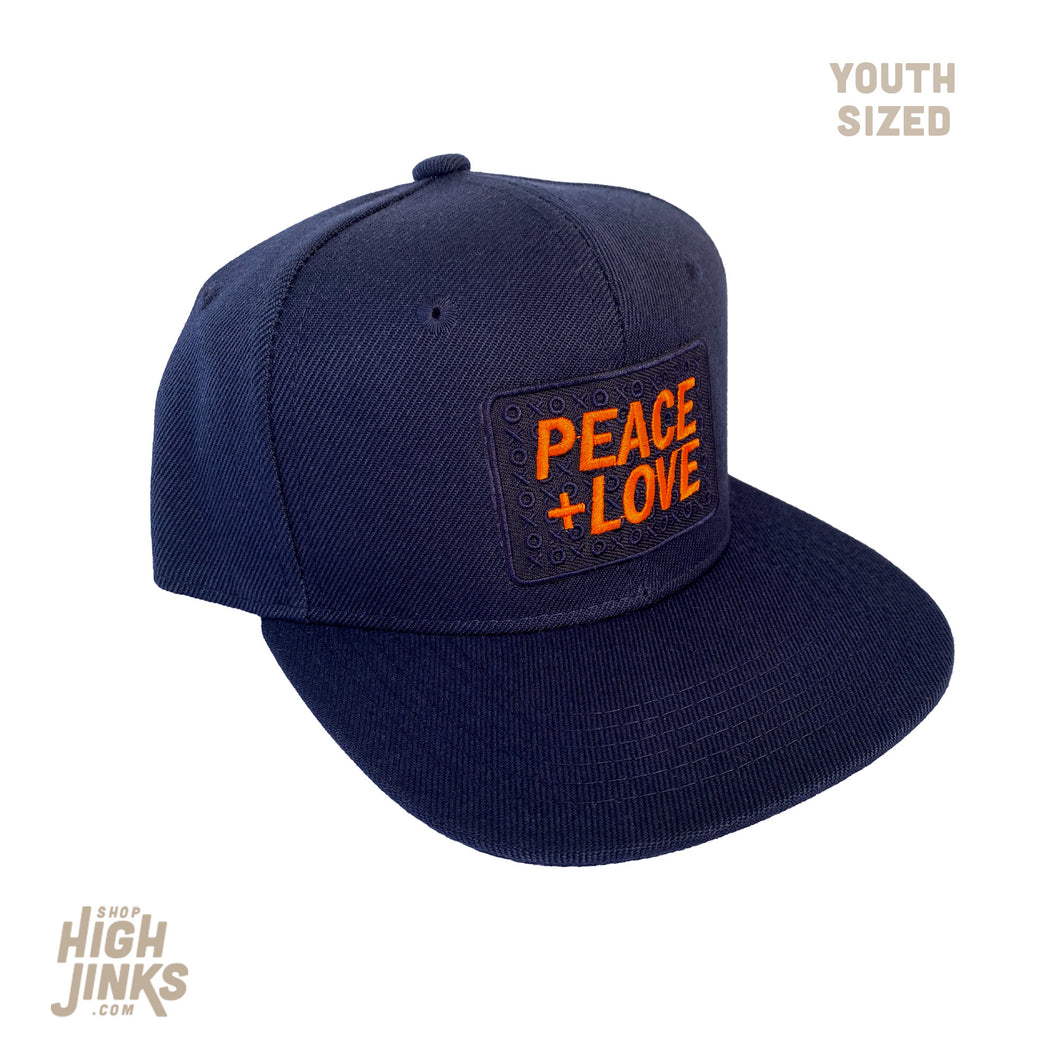 Peace and Love : KIDS Flat Brim Hat