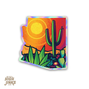 Pop Desert : 3" Holographic Detailed Vinyl Sticker
