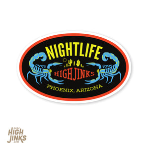 Desert Nightlife : 3" Mirror Detail Vinyl Sticker