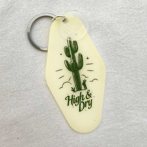 High and Dry Cactus : Acrylic Key Tag