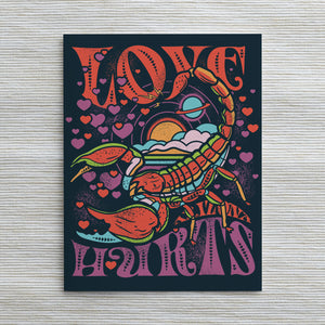 Love Hurts: Scorpion Greeting Card