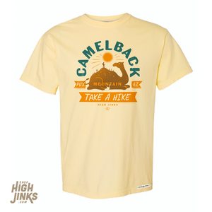 Camelback Take a Hike : Crew Neck T-Shirt Butter Yellow