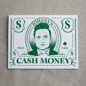 Johnny's Cash : Letterpress Card