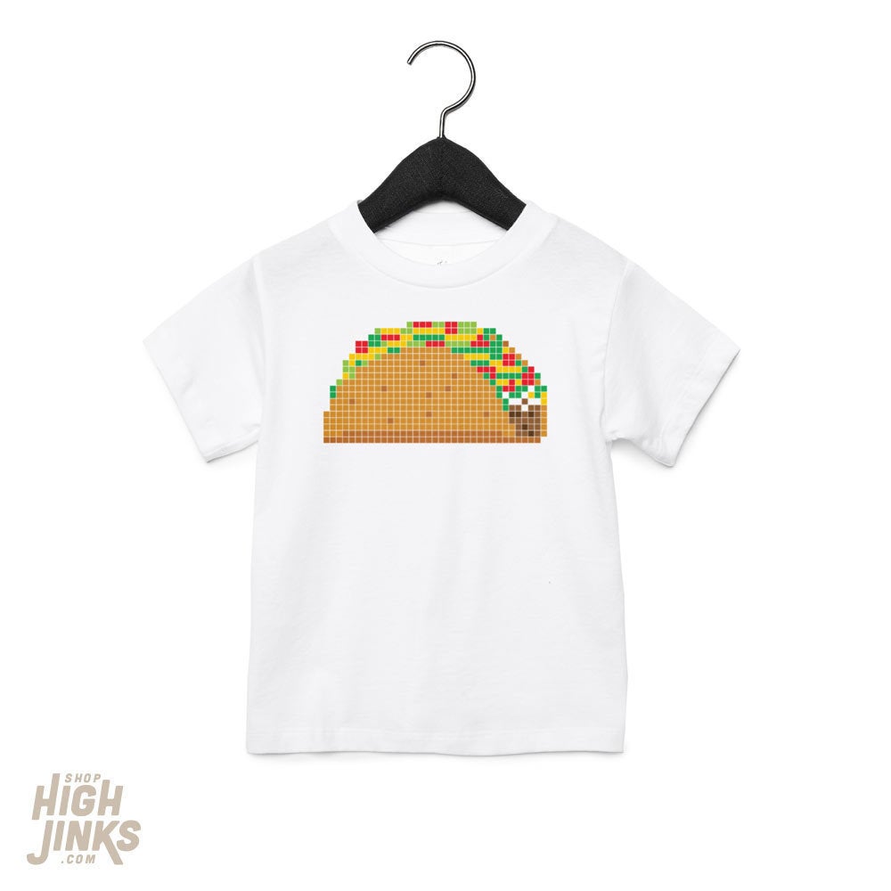 8-Bit Taco : Kid's Unisex Soft Blend T-Shirt