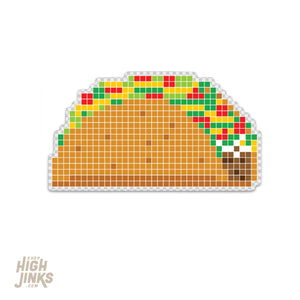 8 Bite Taco : 3" Vinyl Sticker