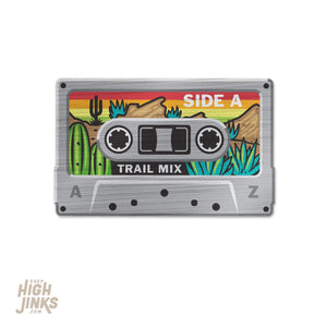 Trail Mix Tape : 3" Brushed Aluminum Vinyl Sticker