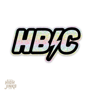 HBIC : 3.25" Glitter Vinyl Sticker