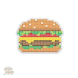 8 Bite Burger : 3" Vinyl Sticker