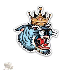 Tiger Tattoo : 3" Vinyl Sticker