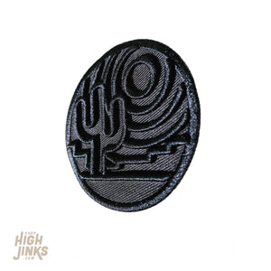 Desert Silhouette : Sculpted Embroidered Patch